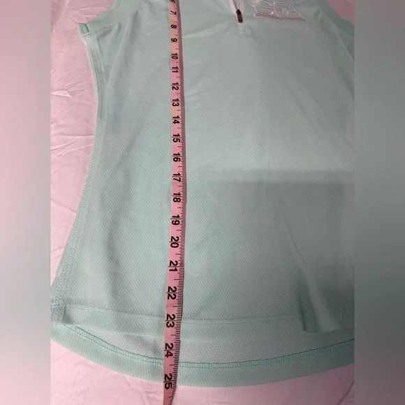 ADIDAS Women's Equipment Sleeveless Golf Polo Shirt  Clear Mint SIZE: Small - Picture 7 of 7
